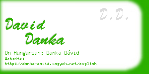 david danka business card